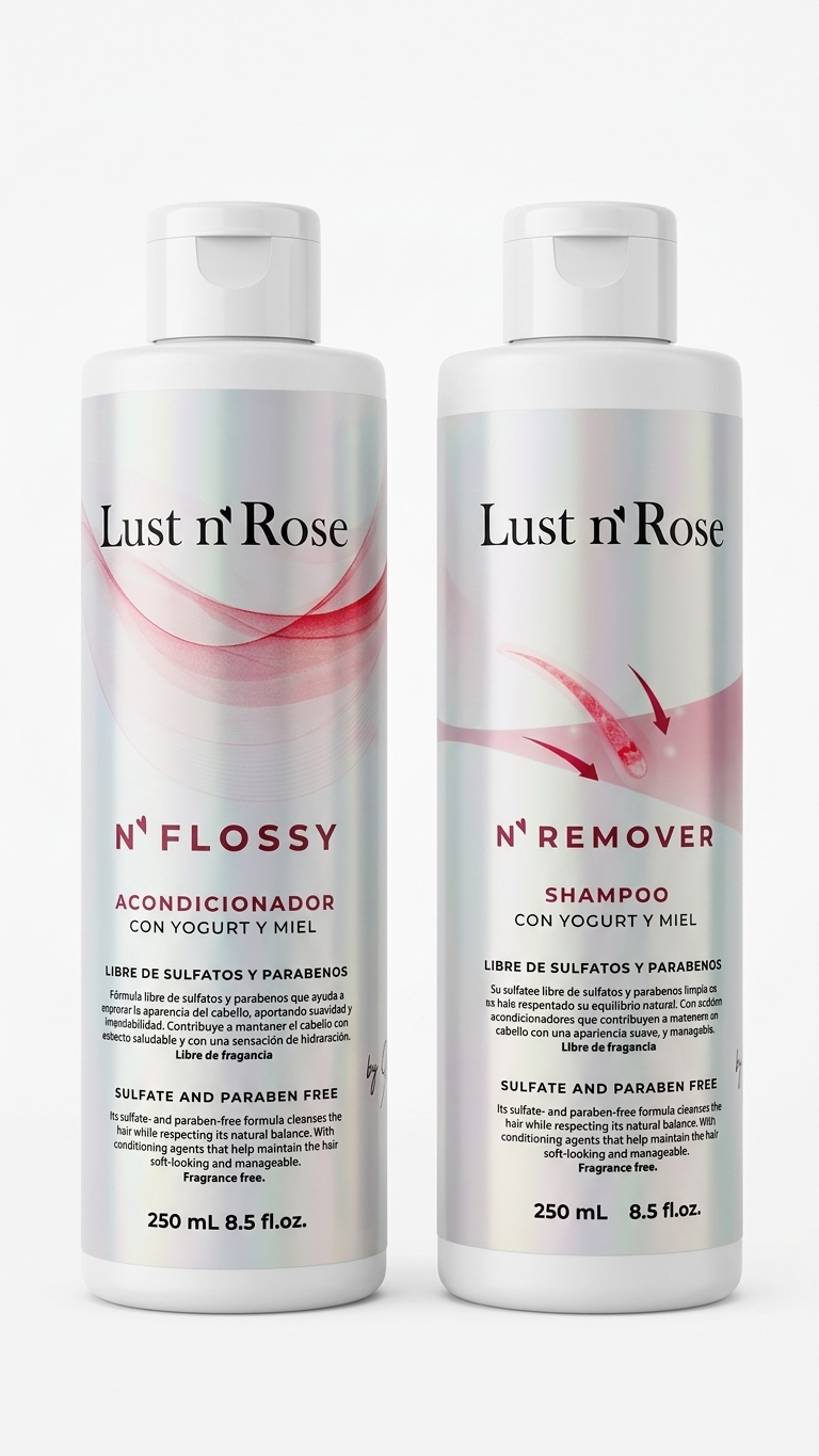 Kit N' Remover + N' Flossy — Lust n' Rose ritual de ducha